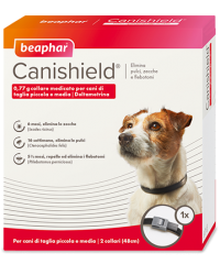 Beaphar Canishield Collare Antiparassitario per Cane Taglia Media Piccola da 48 cm 